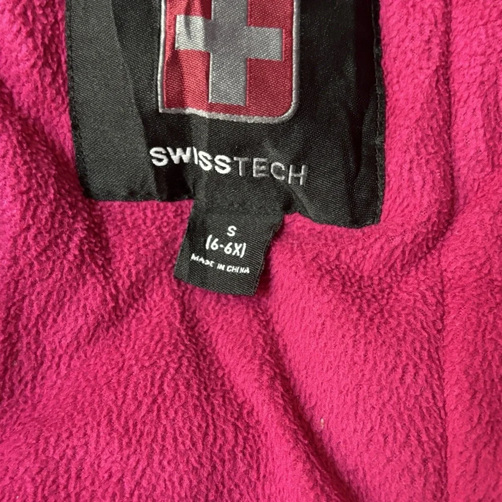 Swiss‎ Tech Girls 3-in-1 Systems Pink Winter Jacket with Hood Small 6/6x